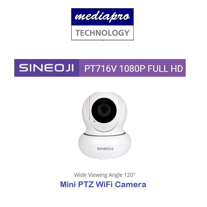Sineoji PT716V Mini Wide Angle 120° Full HD 1080p WiFi Camera with 2-way Audio