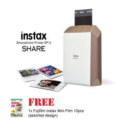 Fujifilm instax SHARE Smartphone Printer SP-2 with 1 pack of free film (assorted design)