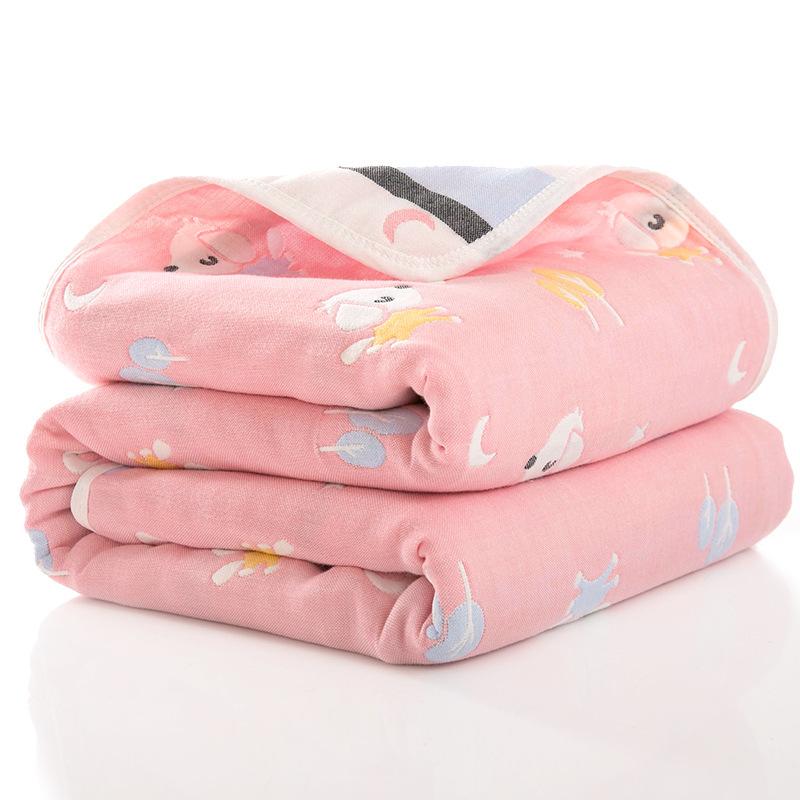 Bộ Chăn Ga Gối Cotton Six-Lớp Gạc Trẻ Em 