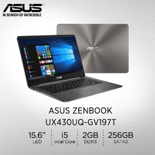 Asus UX430UQ-GV197T ZENBOOK i5-7200U (2.5GHz Turbo to 3.1GHz) / 8GB DDR4 / 256GB SSD / NV GT 940MX / 2GB...