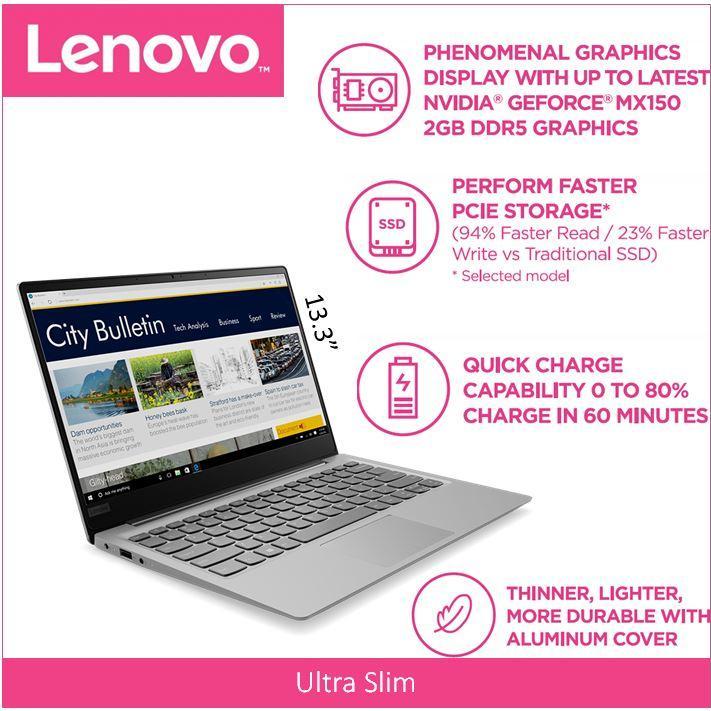 Lenovo IdeaPad 320S (Thin&Light)13.3 FHD IPS MINERAL GREY 2 Year Local Warranty