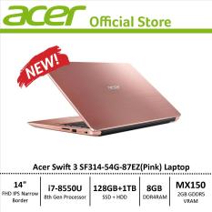 Acer Swift 3 SF314-54G Thin and Light Narrow Border Design Laptop – 8th Generation i7 Processor with NVIDIA Graphics Card