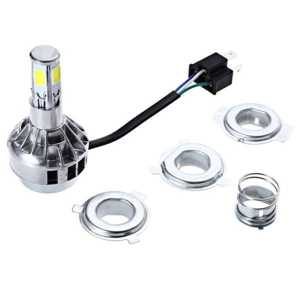 M5 3600LM Ultra Bright Motorcycle LED Headlight Conversion Kit 18W/35W DC 12V High Low Beam 6000K White for Most Motors