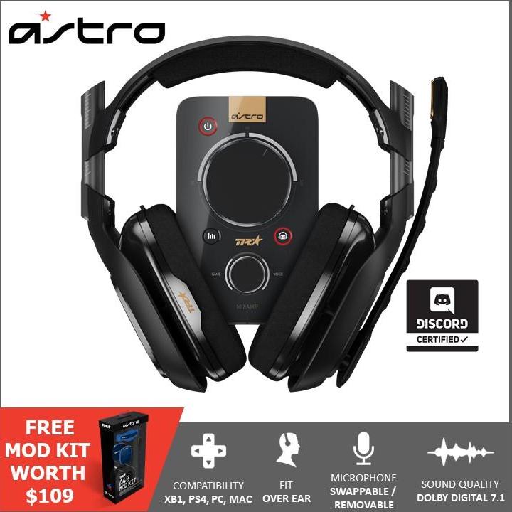 ASTRO Gaming A40 TR Headset + MixAmp Pro TR + A40 TR Mod Kit