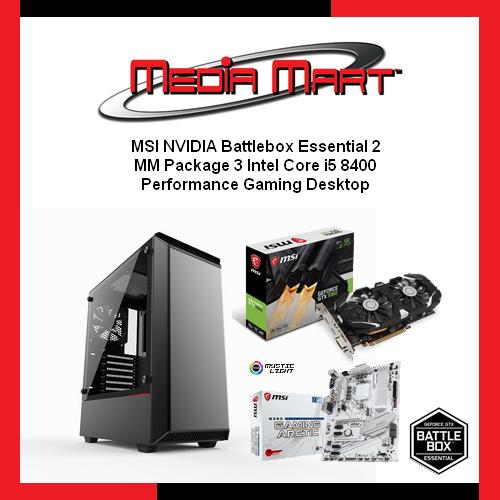 MSI NVIDIA Battlebox Essential 2, Performance Gaming Desktop for Best PUBG Gaming Experience