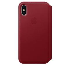 iPhone X Leather Folio – (PRODUCT) RED