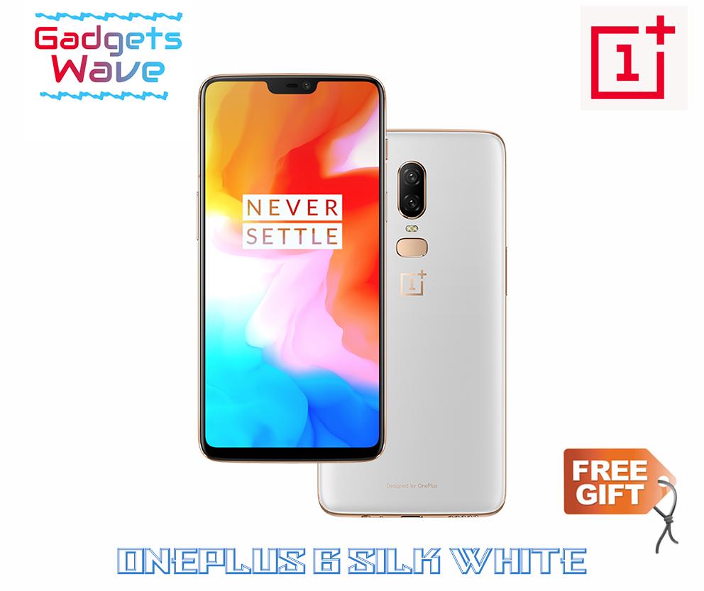 OnePlus 6 Silk White A6003 128GB/8GB (Local Warranty) – Free Dash Charger and Cable!!