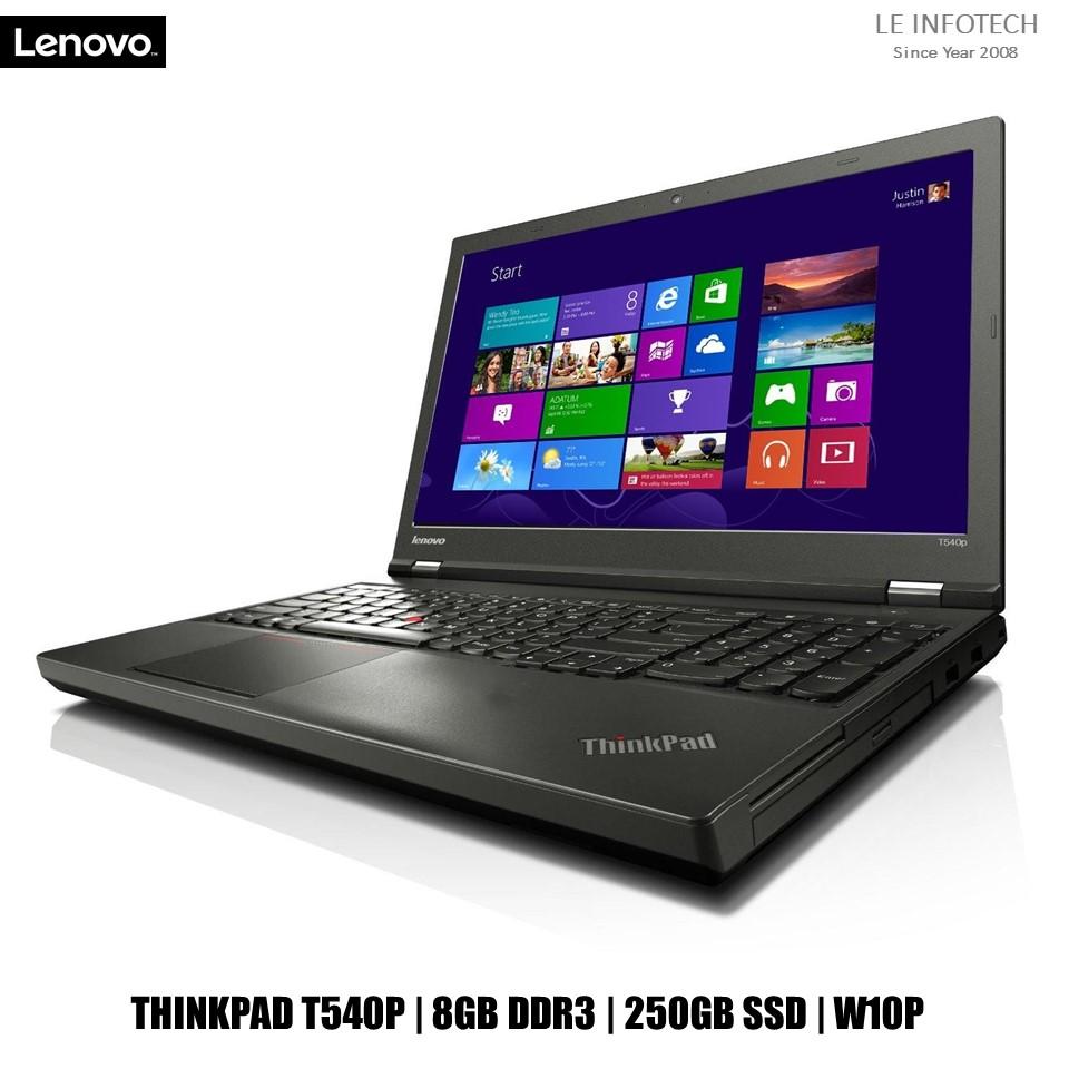 Lenovo ThinkPad T540P 15.6in LED Laptop i5-4300M #2.6Ghz 8GB DDR3 240GB SSD Win 10 Pro One Month Warranty Used