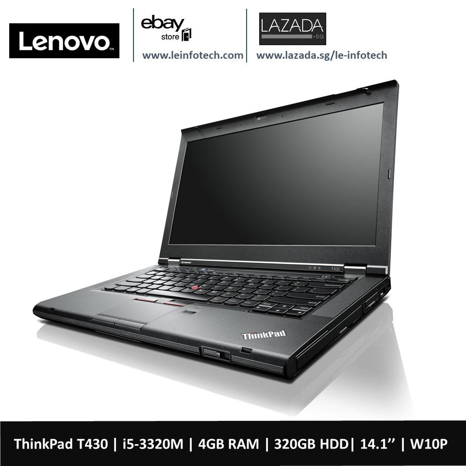 Lenovo ThinkPad T430 Notebook i5-3320M#2.6Ghz 4GB DDR3 320GB HDD WIN10 Pro 14in Warranty Used