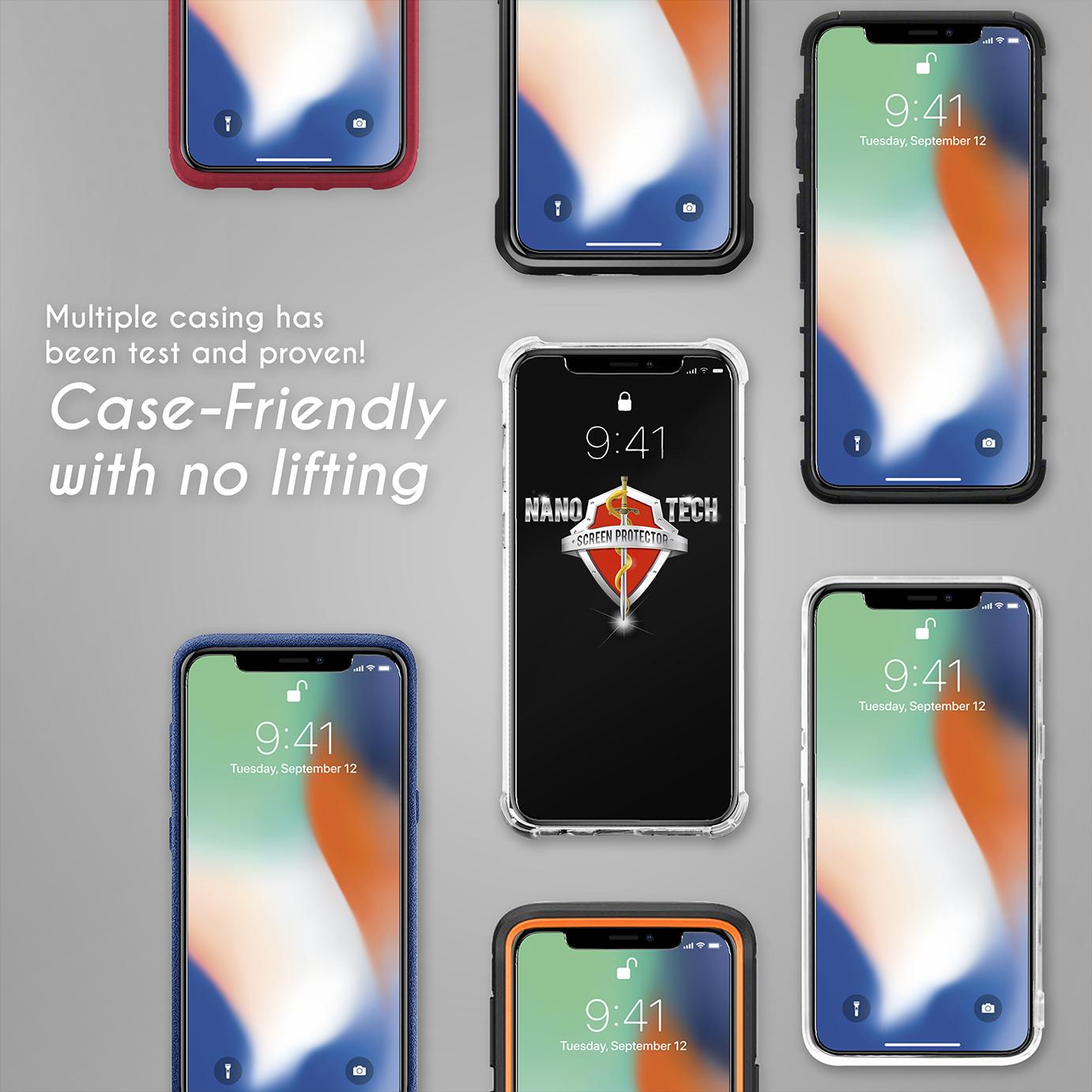 Nanotech iPhone XS Max Tempered Glass Screen Protector [0.2MM][Non-full Coverage]