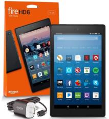 Fire HD 8 Tablet with Alexa, 8″ HD Display, 16 GB, Black – with Special Offers