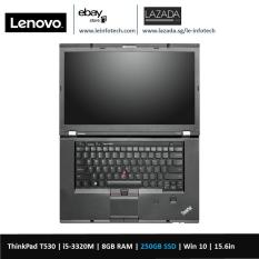 Lenovo ThinkPad T530 15.6in LED Notebook i5-3320M #2.6Ghz 8GB DDR3 RAM 250GB SSD Intel HD 4000 Graphics card Win 10 Pro 30 Days warranty