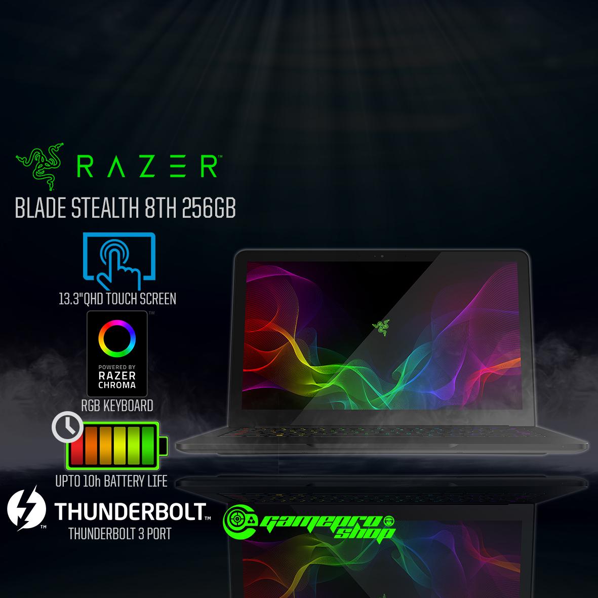 RAZER BLADE STEALTH 13.3″ with 8th Gen- (256GB / 512GB) *END OF MONTH PROMO*
