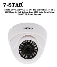 2.0MP CCTV AHD Camera CVI TVI CVBS Hybrid 4 IN 1 OSD Menu Switch 2.8mm Lens SMD Leds NightVision 720P 1080P HD Dome Camera