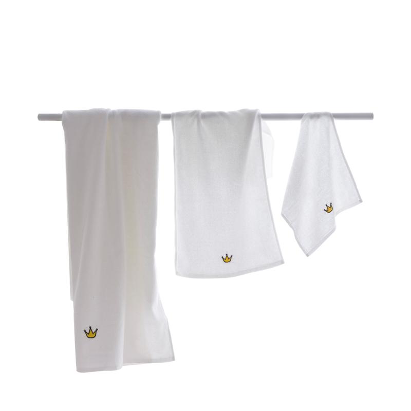 Bắc Âu Trong Trái Tim Cô Gái 100% Cotton Nam Giới Và Phụ Nữ Lớn Khăn Trái Tim Nghề Thêu Đáng Yêu Duy Nhất Màu Trắng Vài Khăn Tắm Cỡ Lớn