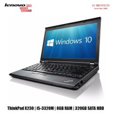 Lenovo Thinkpaxd X230 12.5in Notebook i5-3320M #2.6Ghz 8GB DDR3 RAM 320GB HDD Win 10 Pro Used one Month Warranty