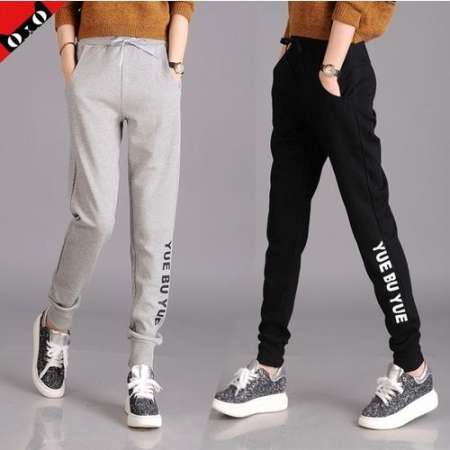 ZASHION กางเกงขายาวไซส์ใหญ่ Plus Size Women Jogger Korean Pants