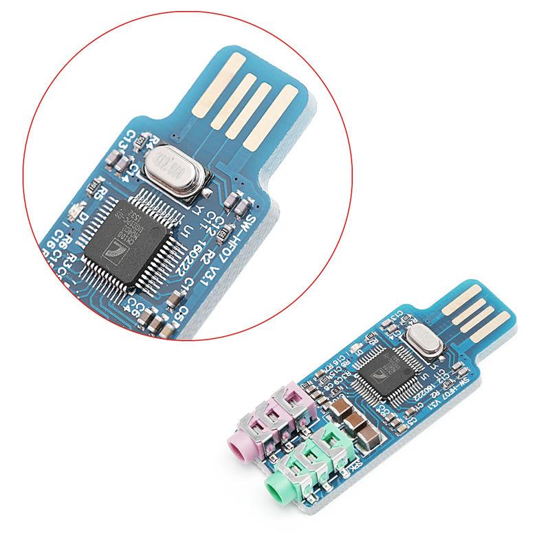 High Quality CM108 USB Drive Free Sound Card Laptop Computer External