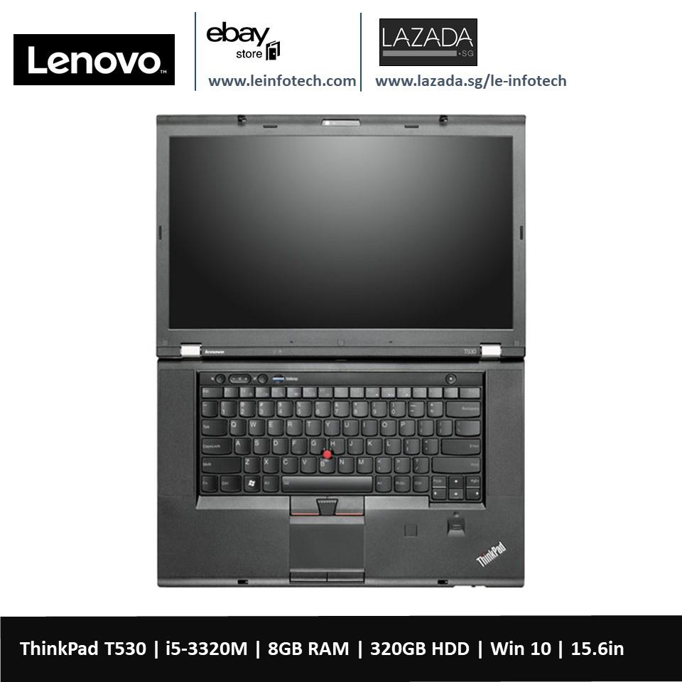 Lenovo ThinkPad T530 15.6in LED Notebook i5-3320M #2.6Ghz 8GB DDR3 RAM 320GB HDD Intel HD 4000 Graphics card Win 10...