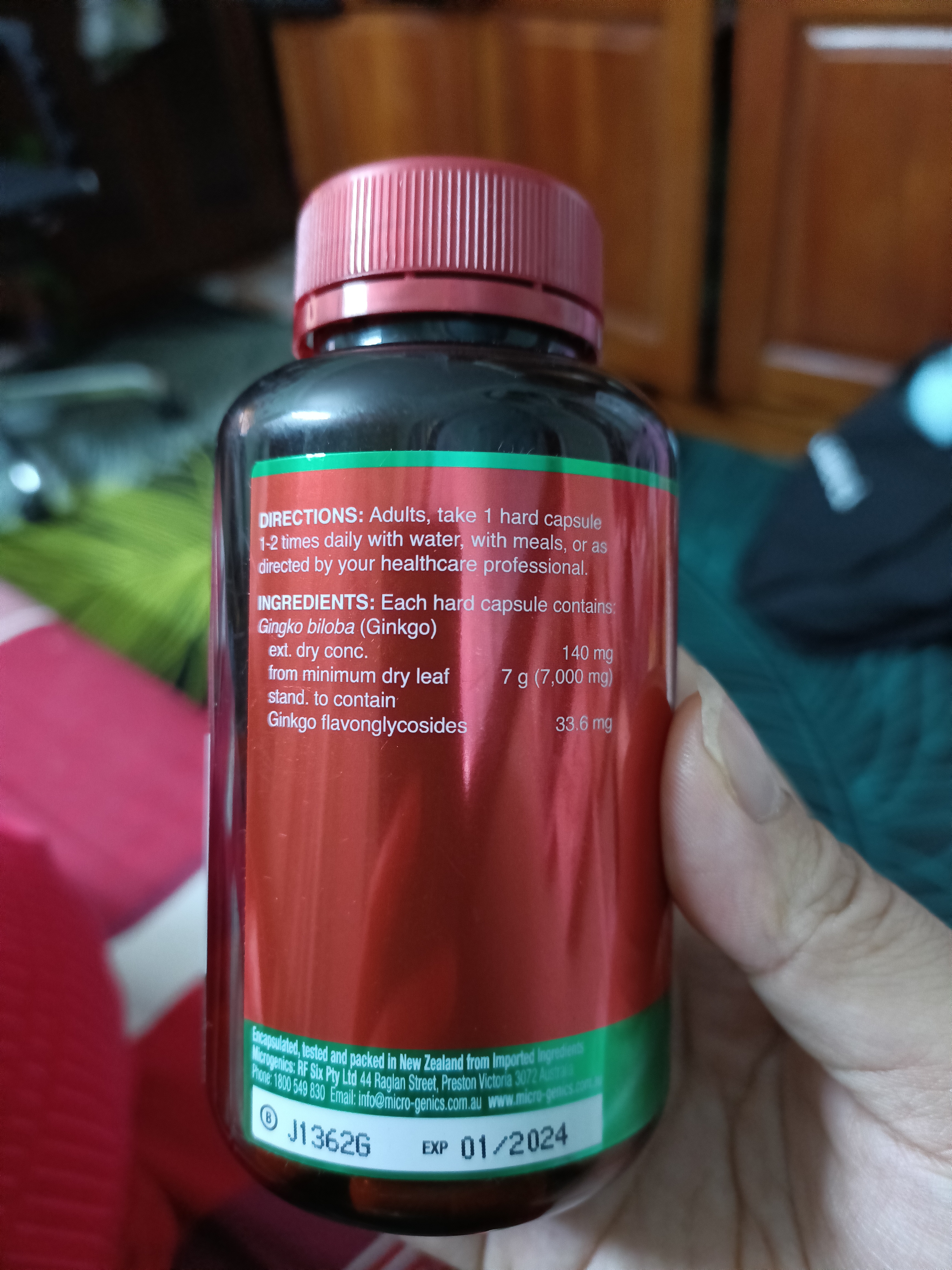 Bổ não của Úc Microgenic Ginkgo 7000 [Hàng chuẩn Úc]