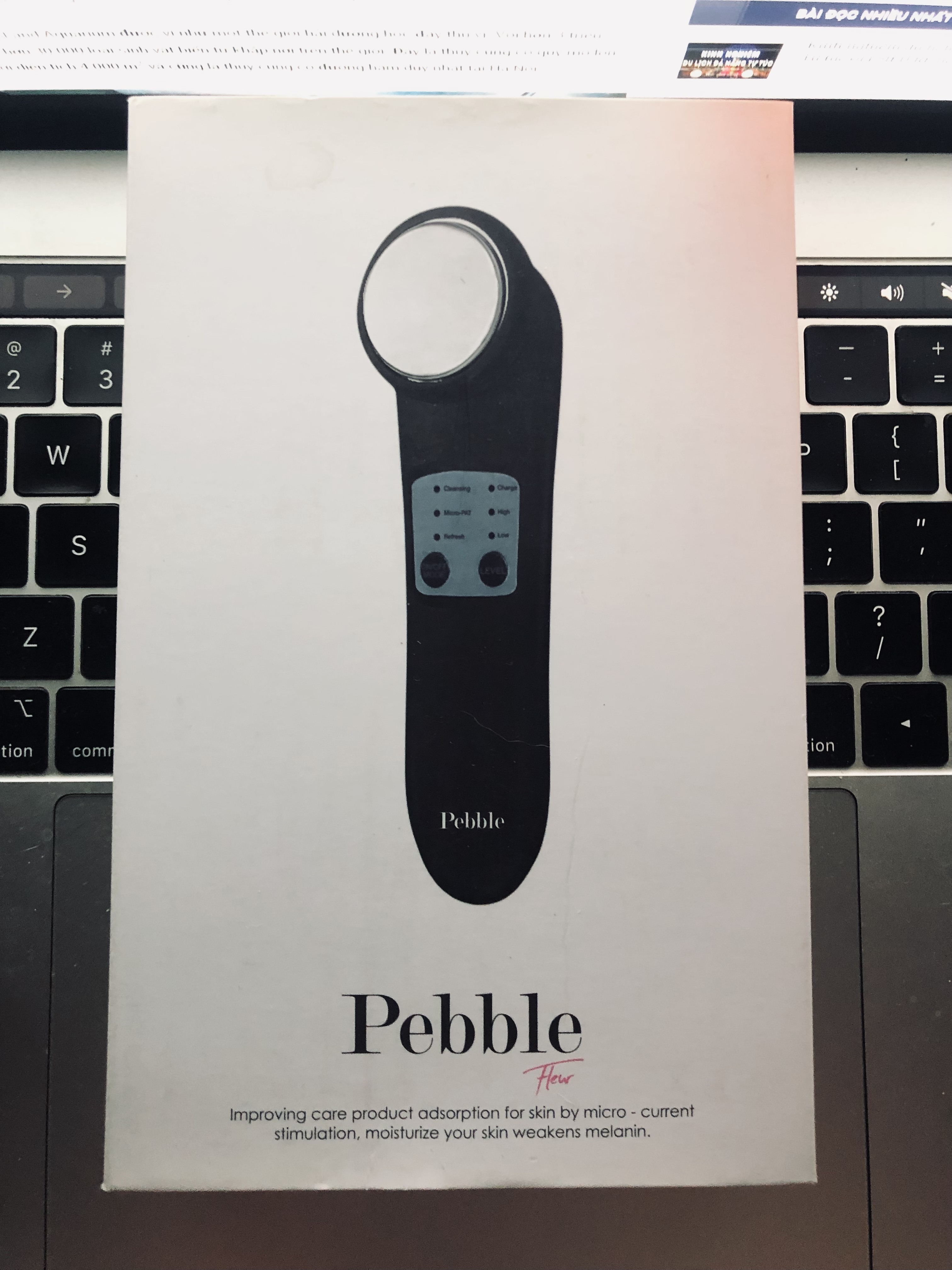 (PASS) Máy chăm sóc da mặt Pebble Fleur