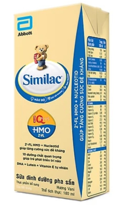 Thùng sữa pha sẵn similac HMO 180ml (1 thùng 48 hộp)