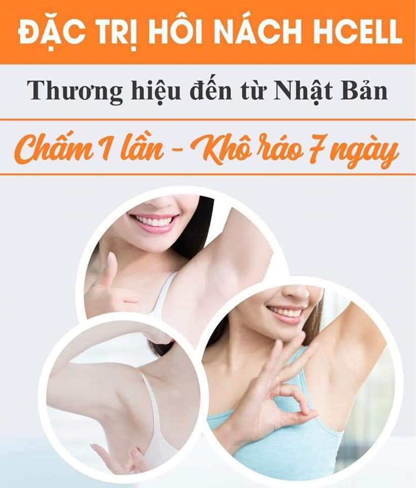 Khử mùi hôi nách, hôi chân HCELL