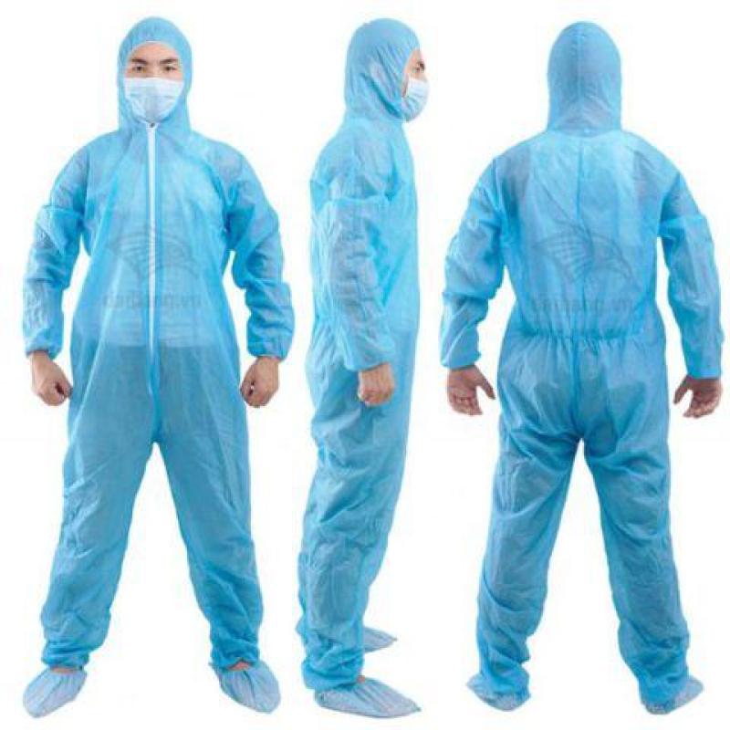 Đồ bảo hộ y tế dùng 1 lần (bộ sp gồm 2 món: 1 áo liền thân + bao chân)