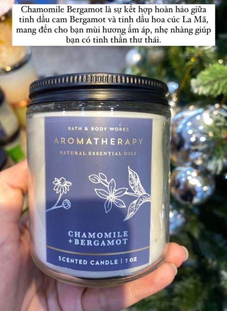 Nến thơm (1 bấc) Chamomile + Bergamot BBW