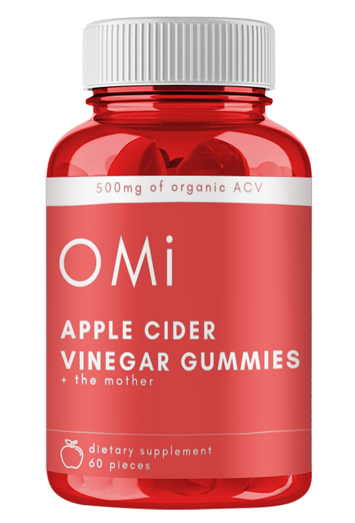 OMI APPLE CIDER VINEGAR GUMMIES 60 PCS OF SLIMMING GUMMIES, ACV + THE