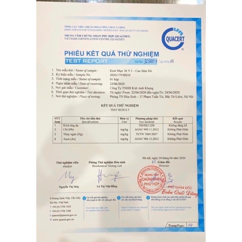 Cao sâm mụn đỏ 36 vị hộp full 15g