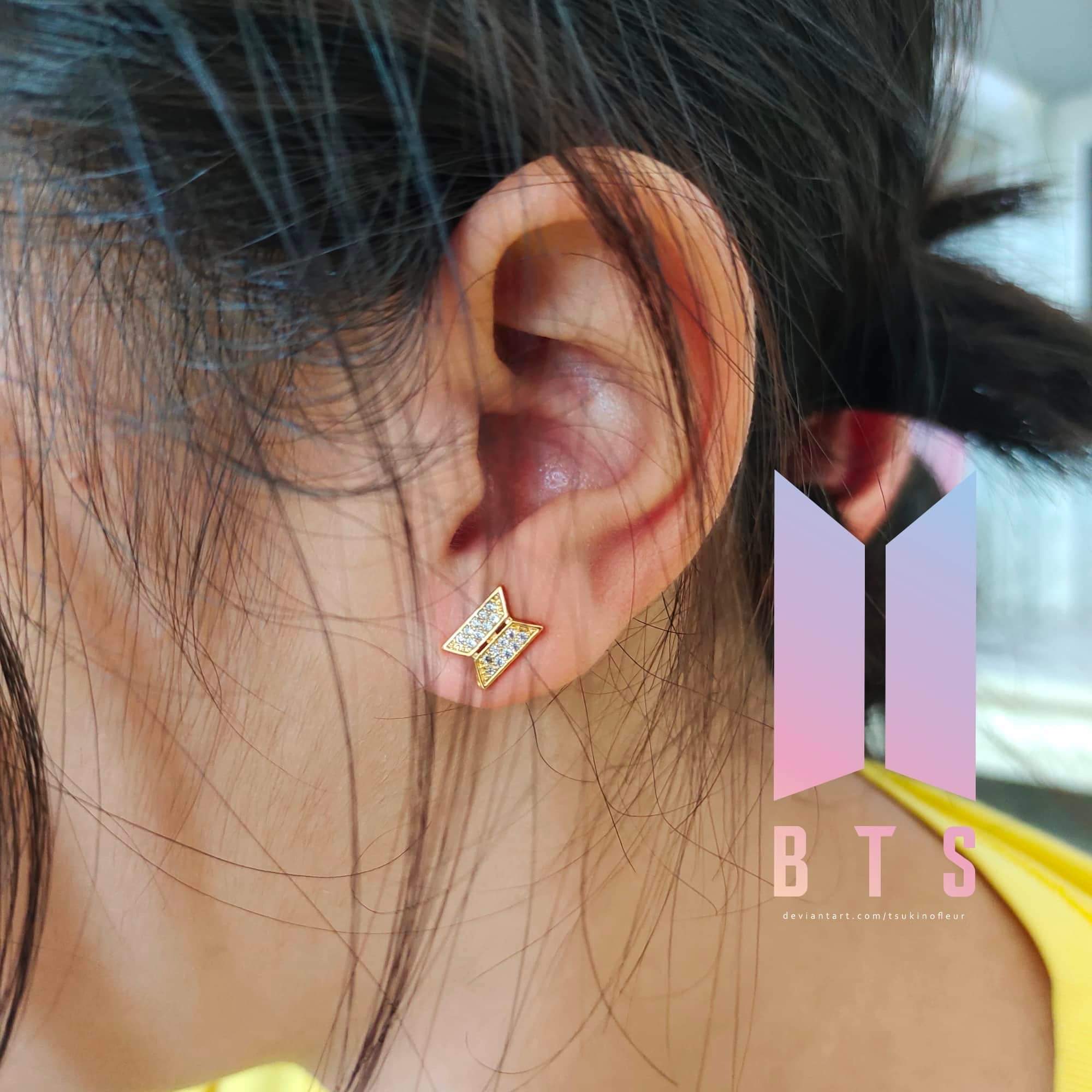 BTS | Jimin] Red Carving Earring