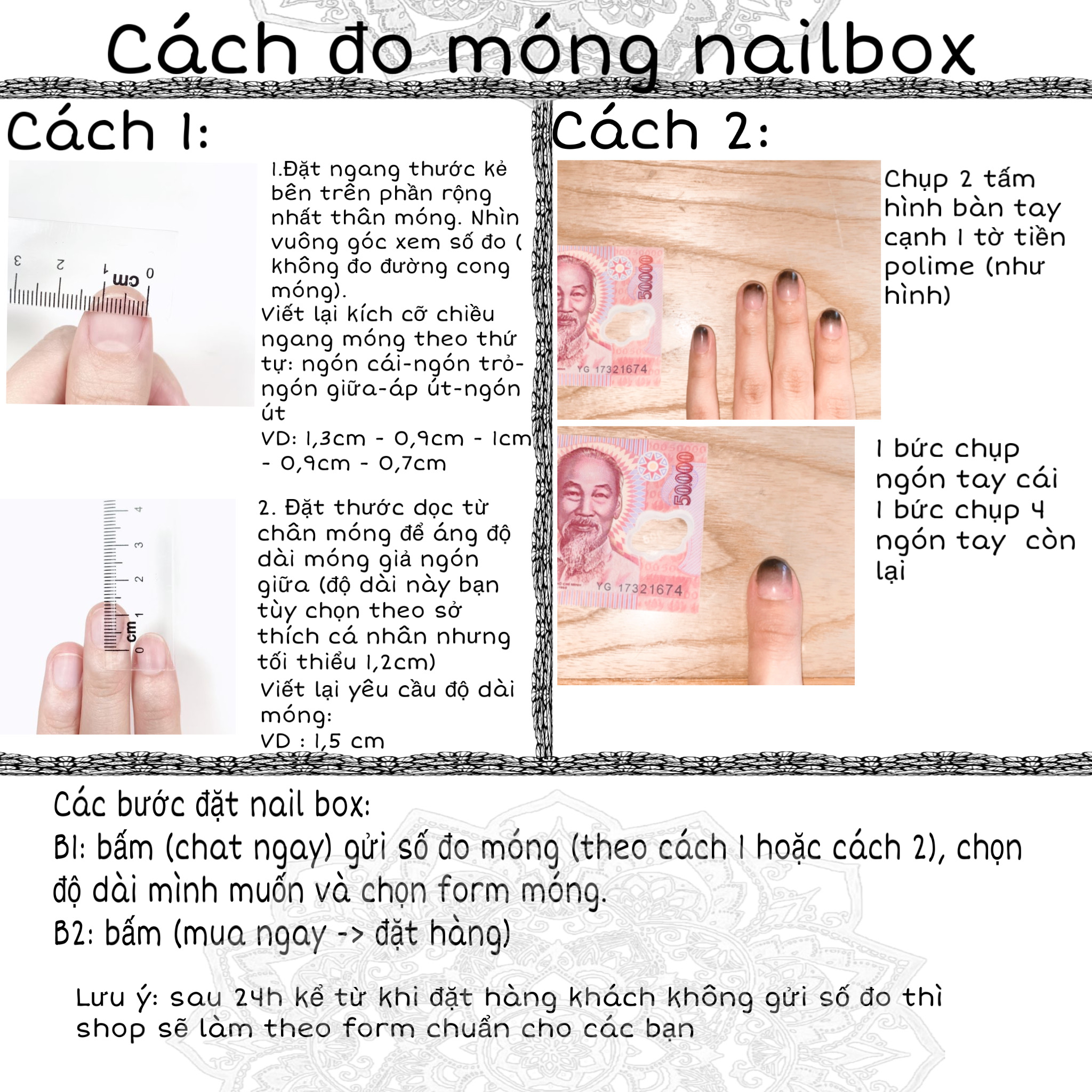 Nailbox đen trơn lì