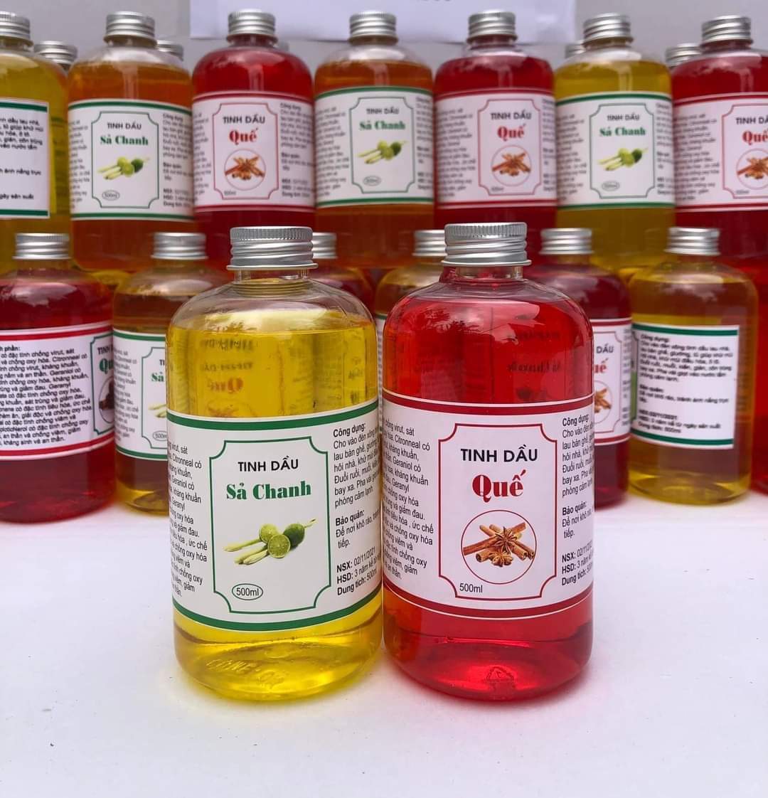 Tinh dầu sả chanh, tình dầu quế 500ml