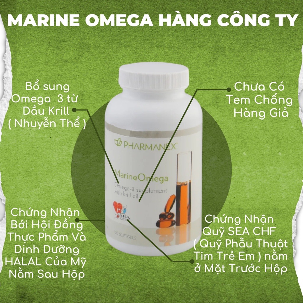 ￼Thực Phẩm bảo vệ sức khỏe Nuskin Marine Omega (120 viên)
