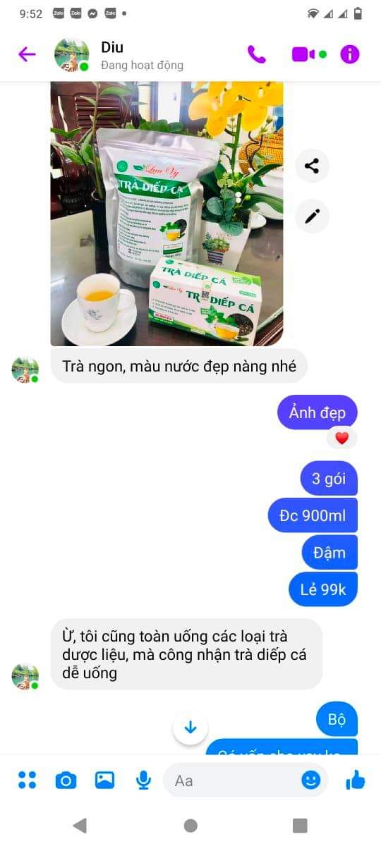 Trà Diếp Cá Lụa Vy