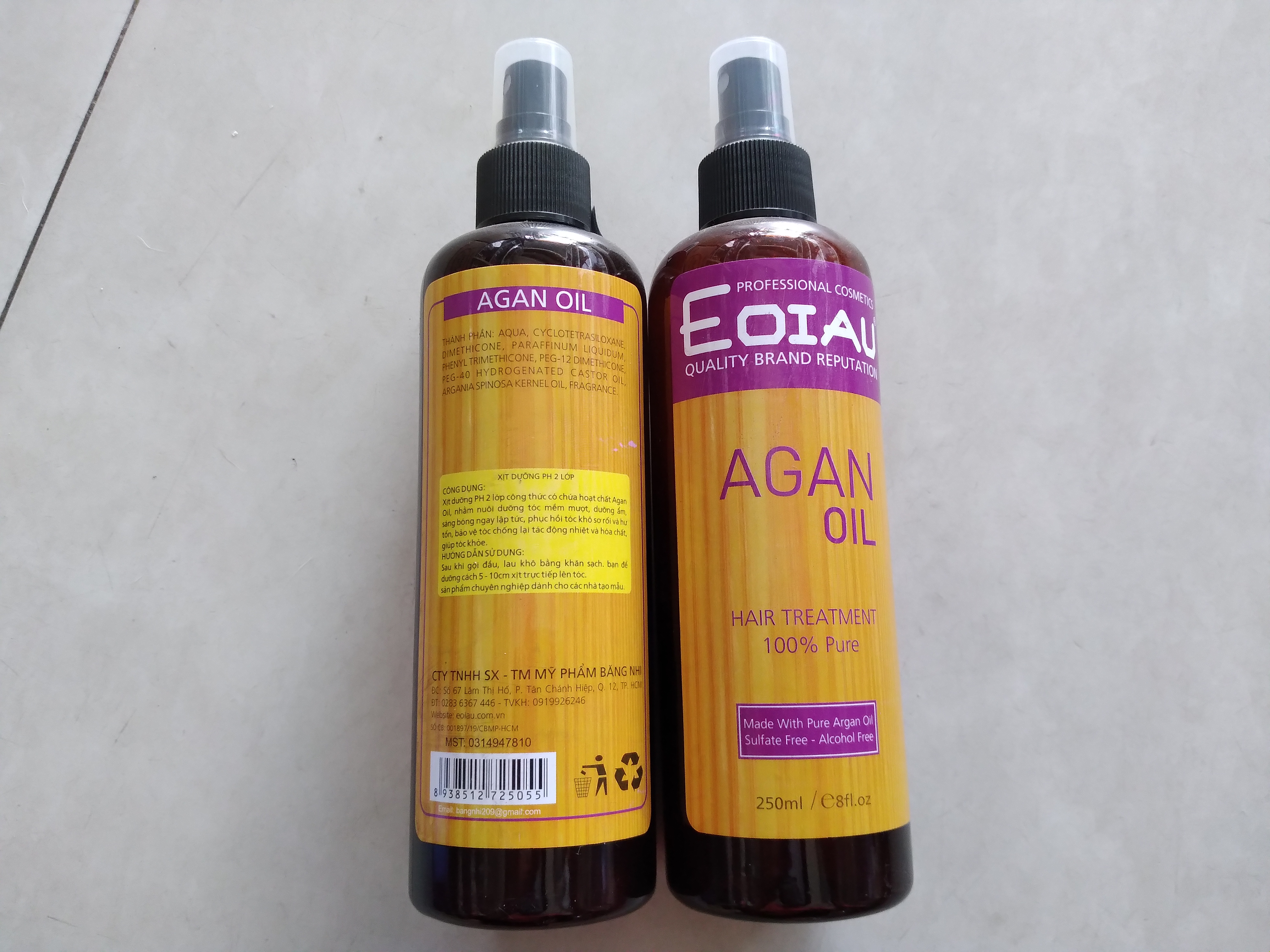 Xịt dưỡng tóc PH 2 lớp EOIAU