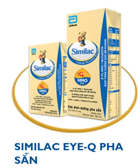 Sước nước similac HMO pha sẵn cho trẻ 1 tuổi 110ml