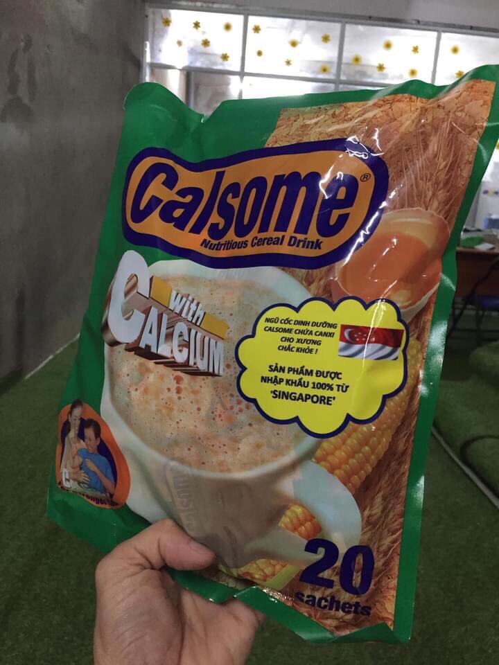 Ngũ cốc Calsome vani 20 gói x 25gr/gói (500g)