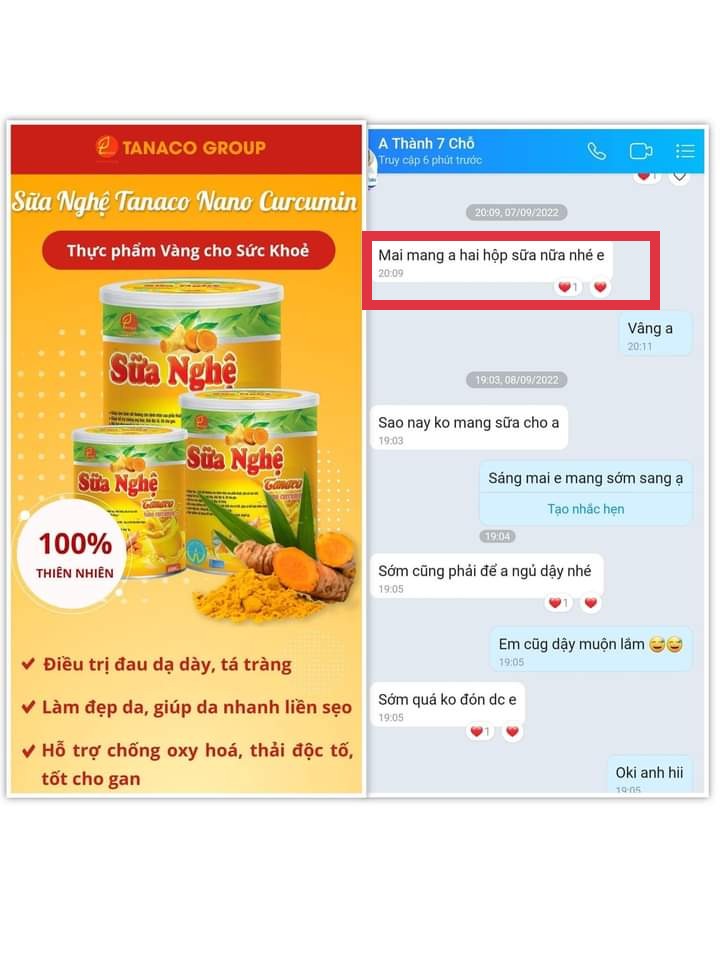 Sữa nghệ Nano Curcumin +