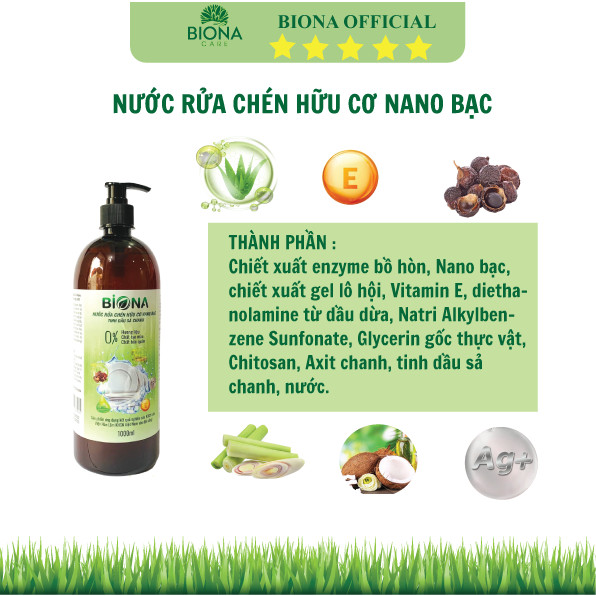 Nước rửa chén hữu cơ