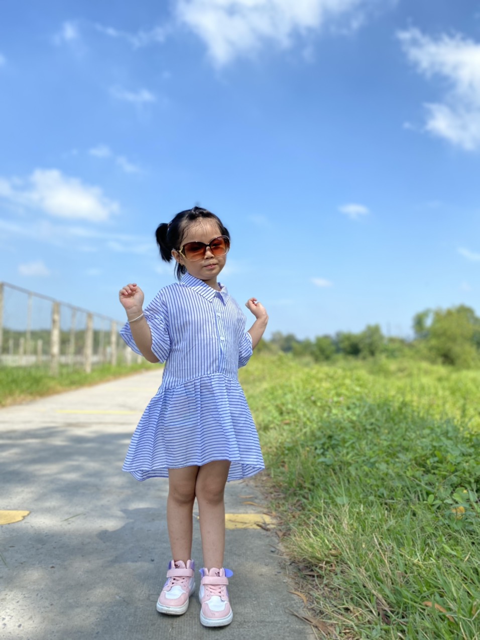 ĐẦM SỌC SOMI BEE BEE KID CUTE