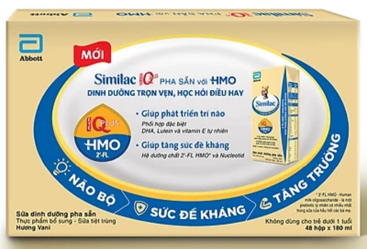 Thùng sữa pha sẵn similac HMO 180ml (1 thùng 48 hộp)