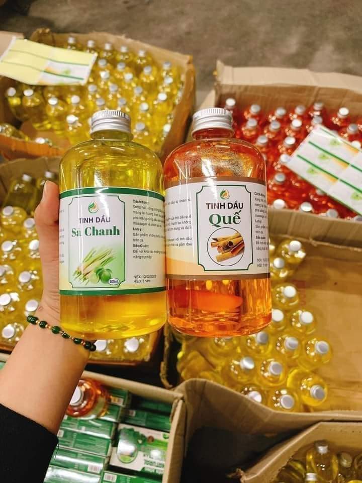 Tinh dầu sả chanh, tình dầu quế 500ml