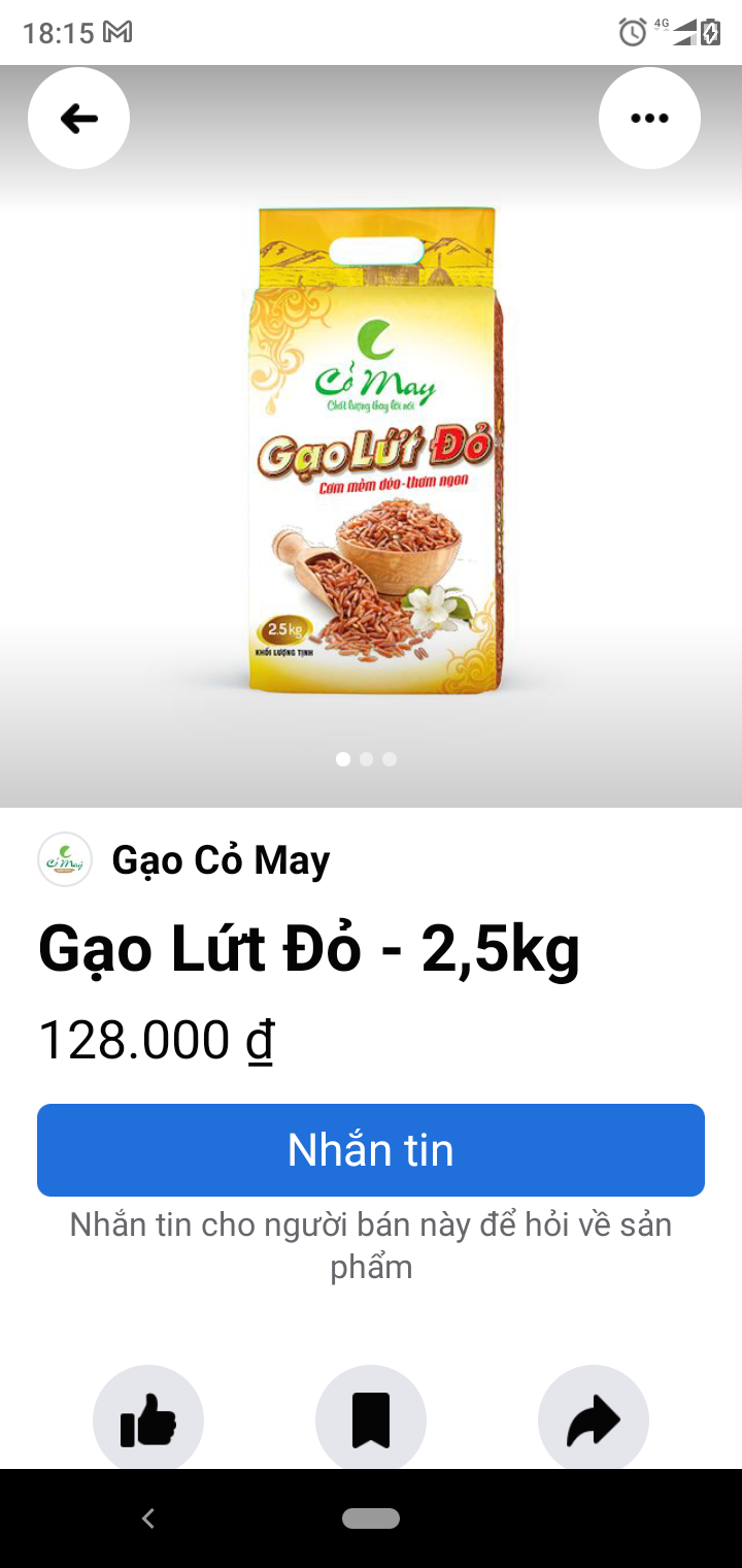 GẠO LỨT ĐỎ Cỏ May 2 kg * 10 túi