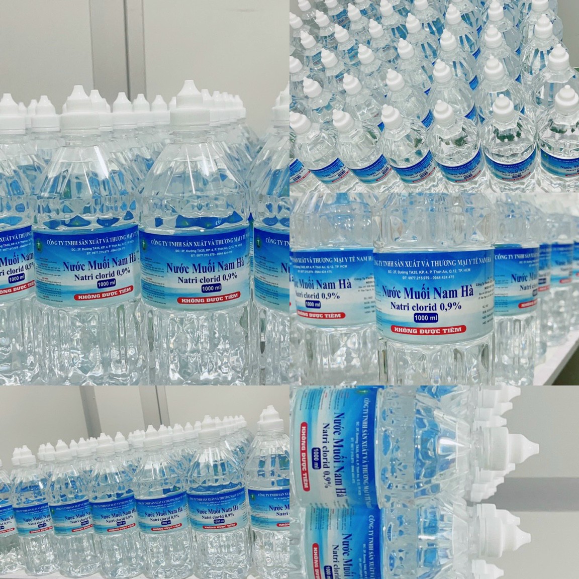 Nước muối sinh lý Nam Hà chai (1000ml)