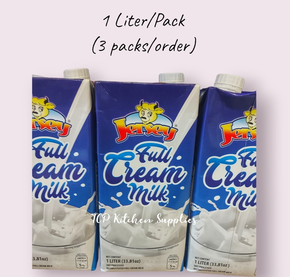 Jersey Full Cream Milk 1L (3 packs/order) Lazada PH