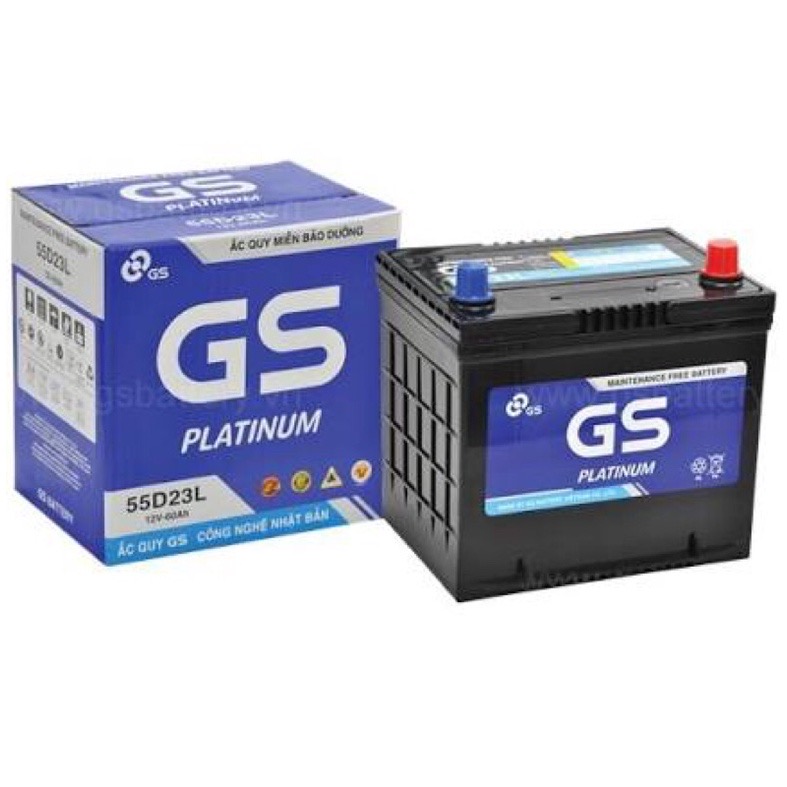 Ắc quy miễn bảo dưỡng GS 55D23L (12V- 60ah)