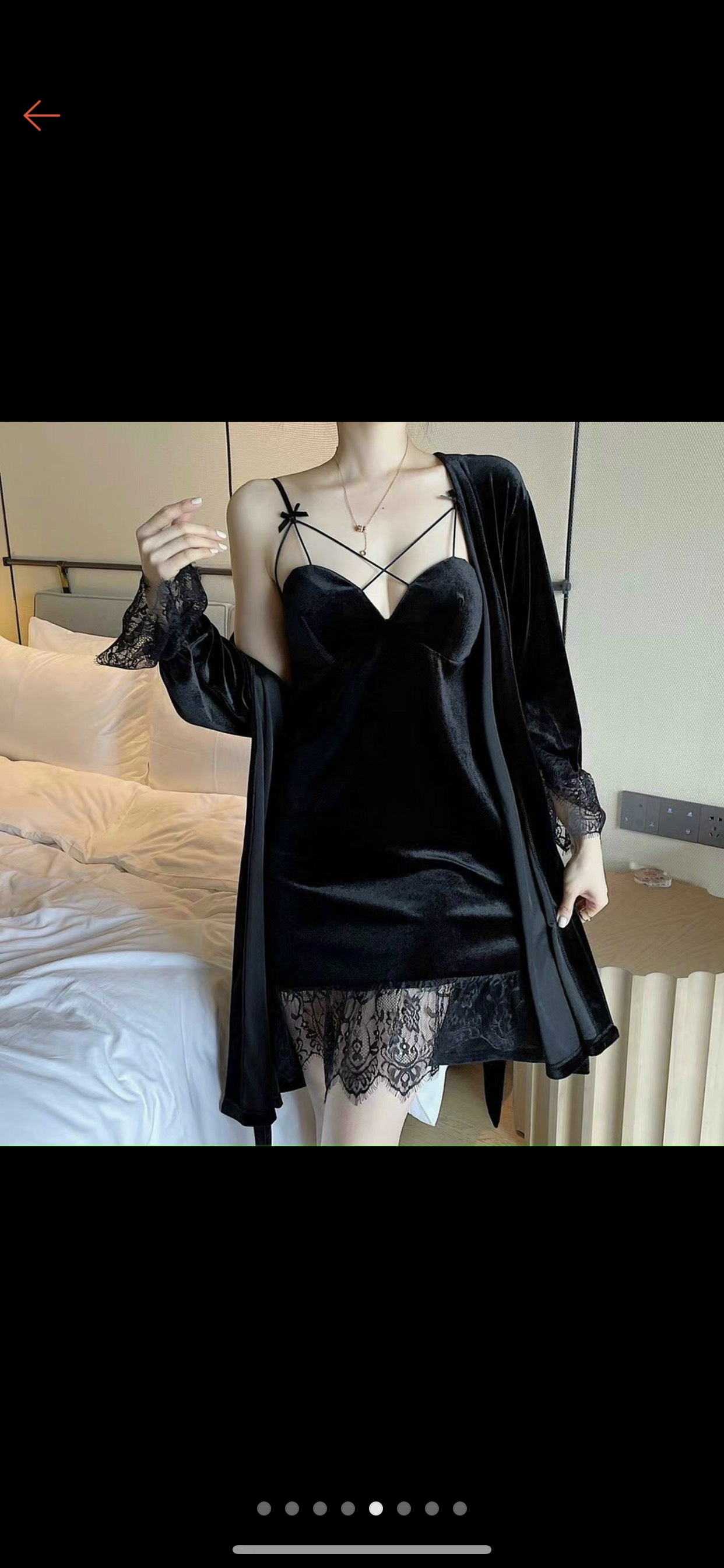Set váy ngủ nhung kèm áo choàng