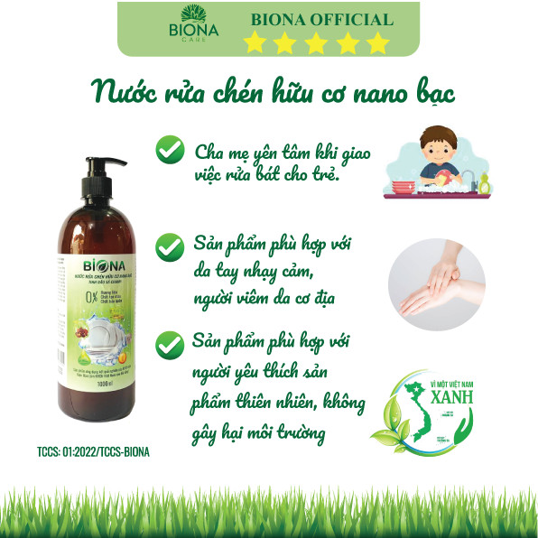 Nước rửa chén hữu cơ